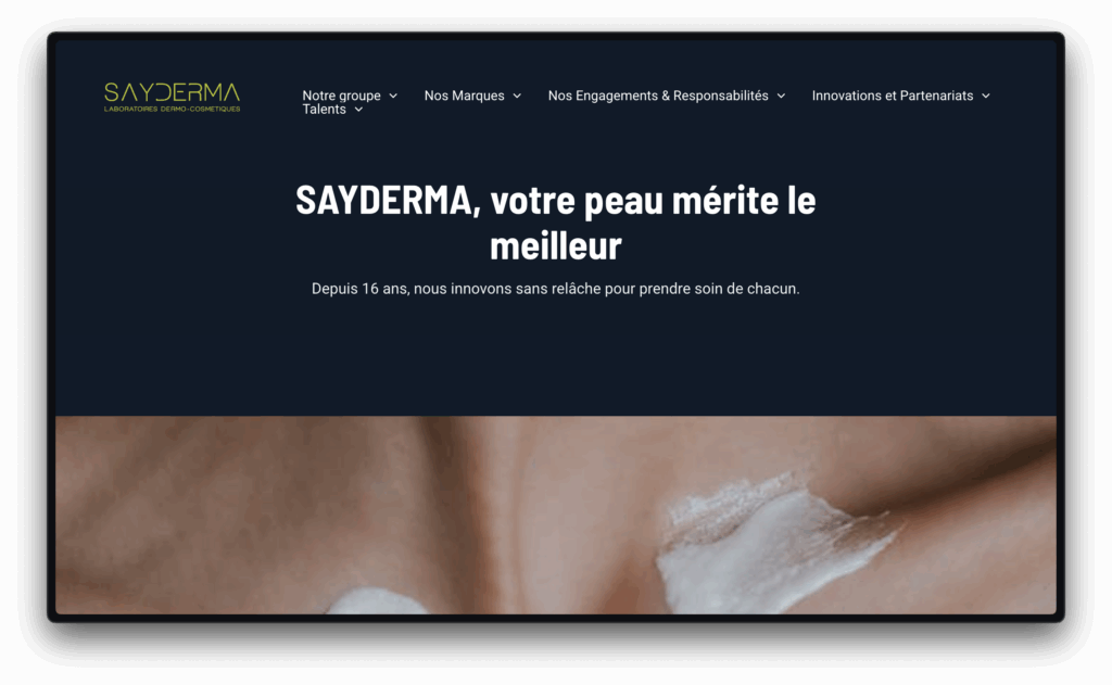 Site web sayderma